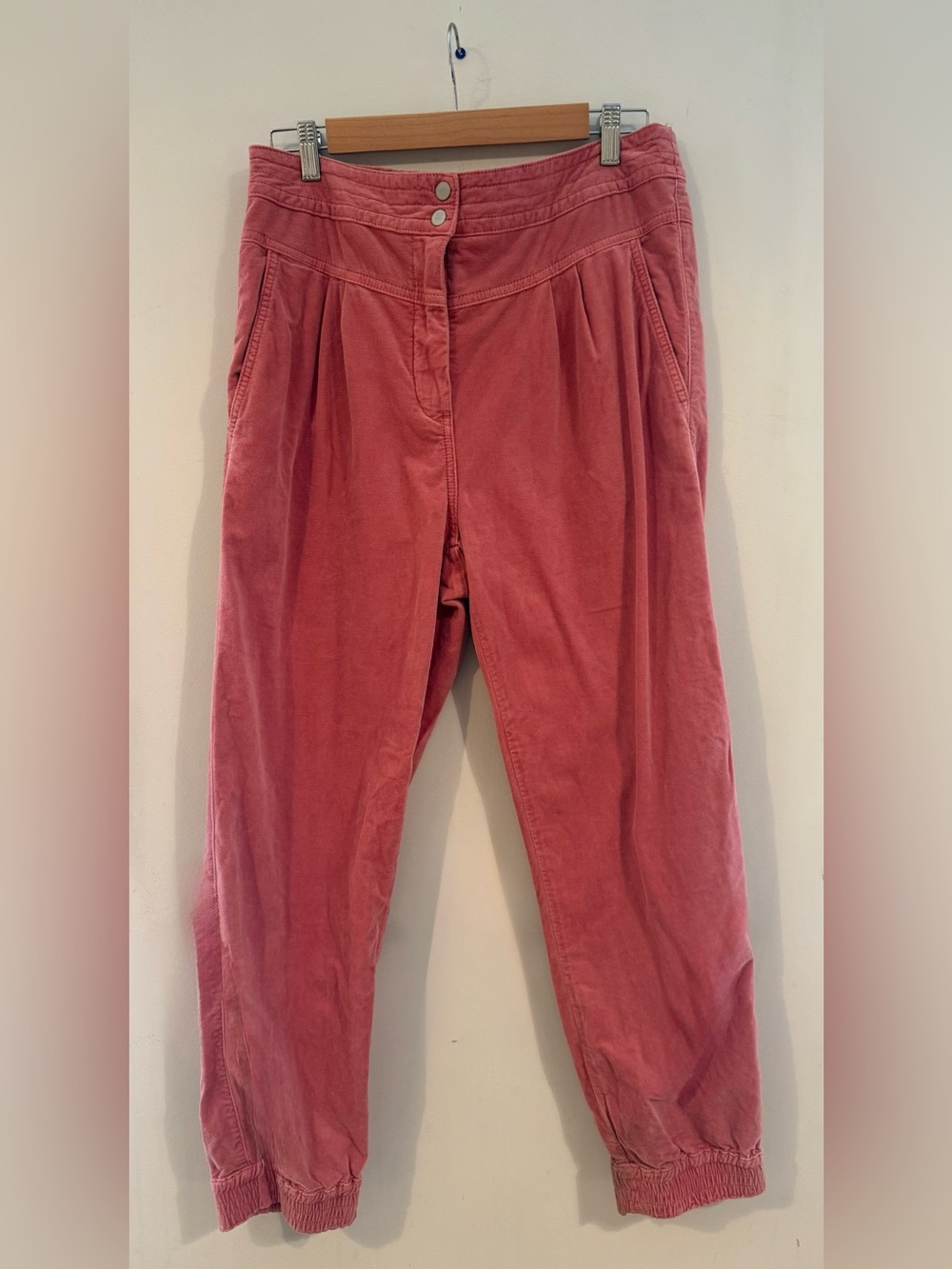 Anthropologie Kalea High-Waist Joggers - Dusty Rose, Medium - Picture 2 of 8